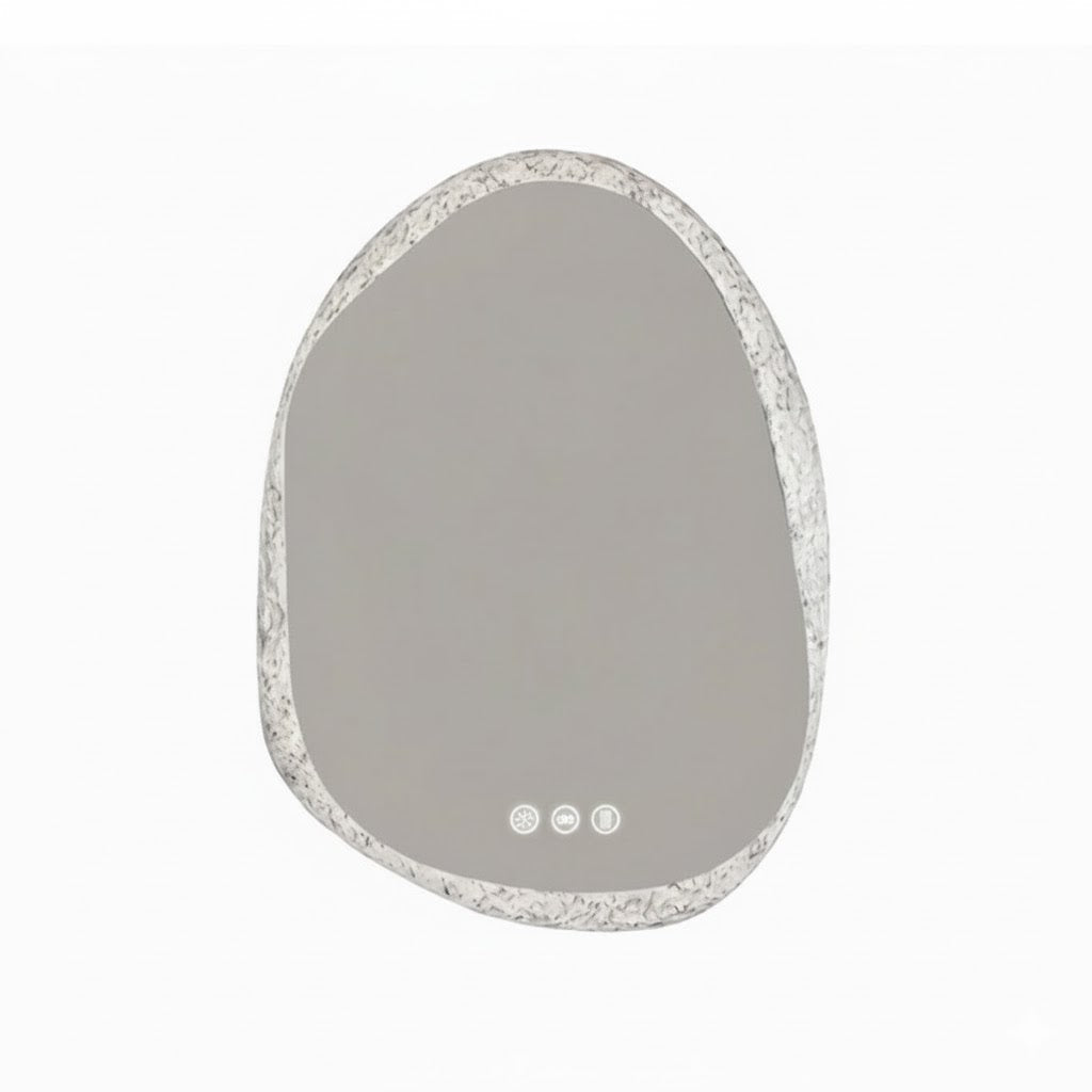 Irregular Shape "Pebble" LED Mirror with Backlight