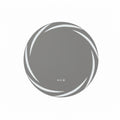 Frosted Edge Round LED Bathroom Mirror