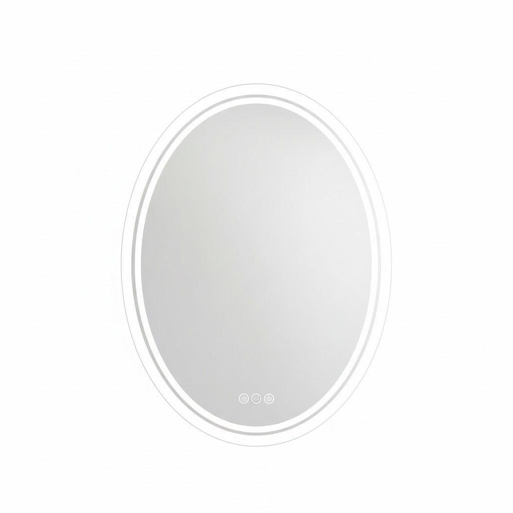 Oval Backlit LED Vanity Mirror with Memory Function