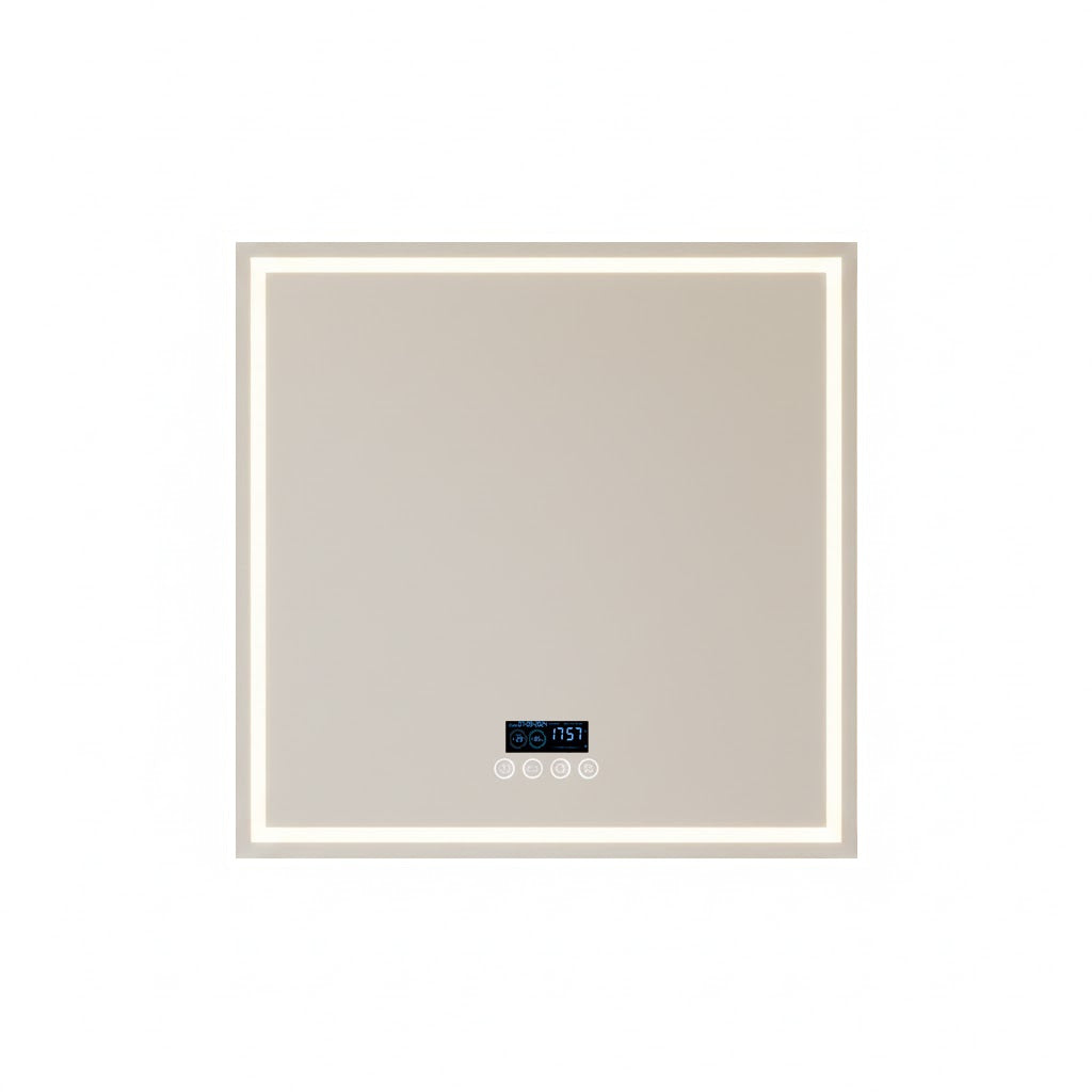 Large Square Bluetooth Mirror with Smart Display