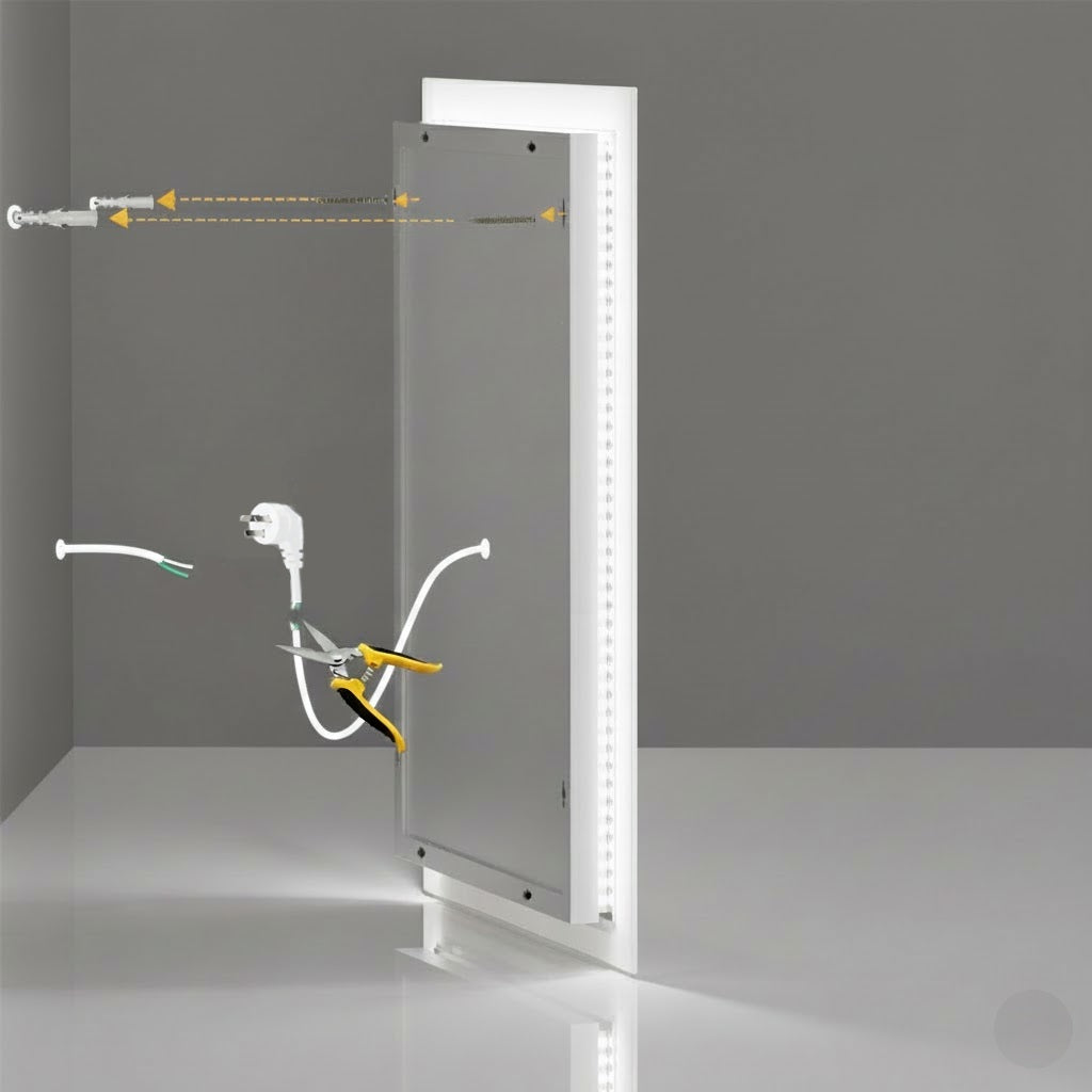 Square Touch Screen Smart LED Mirror